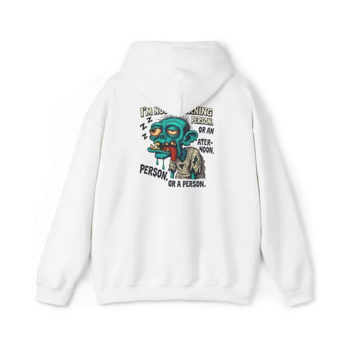 Hoodie 045 Back White